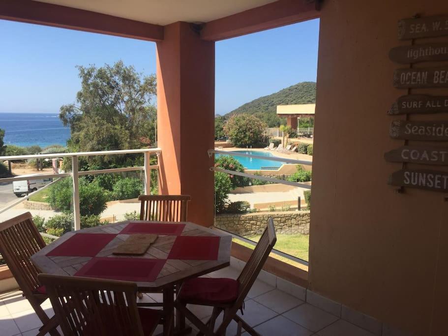 F2 Vue Mer Dans Residence Avec Piscine Ajaccio  Luaran gambar