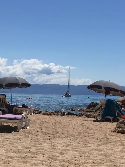 F2 Vue Mer Dans Residence Avec Piscine Ajaccio  Luaran gambar