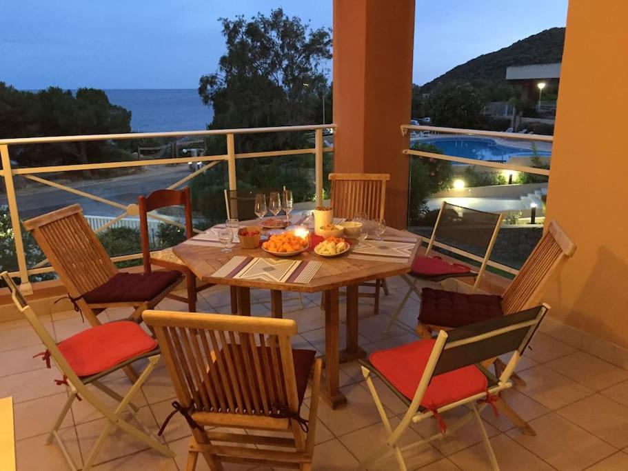 F2 Vue Mer Dans Residence Avec Piscine Ajaccio  Luaran gambar